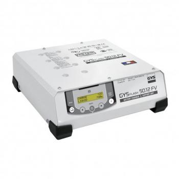Cargador de Baterías GYSFLASH 50.12 HF FV - GYS, modelo 026056, carga automática, tecnología de alta frecuencia, adecuado para baterías de plomo-ácido y gel, con protección contra sobre