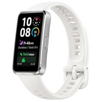 Huawei Band 10 Smartwatch with AMOLED Display, White Fluoroelastomer Strap, AI Fitness Tracker, Sleep Insights