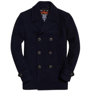 Superdry M50014lr Abrigo, Azul