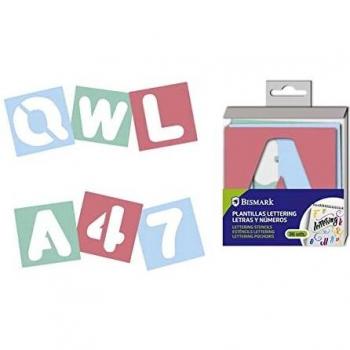 Bismark Plantilla para Lettering-36 uds. Letras y Números