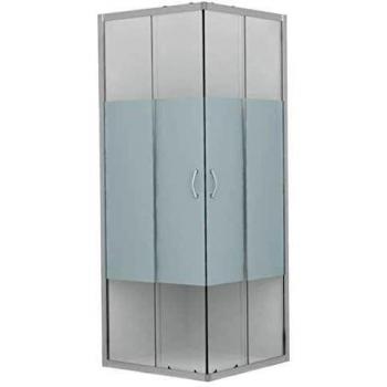 vidaXL Mampara de Ducha con Vidrio de Seguridad Baño Fregadero Fontanería Bricolaje Instalación Decoración Grifería Sanitario Bañera 70x70x185 cm