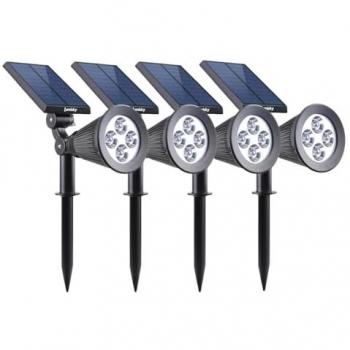 Lote de 4 focos solares proyector 100LM Spiky W34