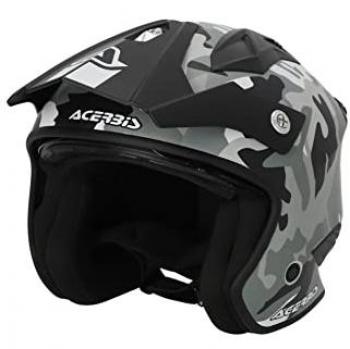 Casco Jet Acerbis Aria 2023 Camuflaje Marrón Multicolor Talla M
