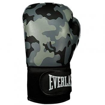 Guantes de Boxeo Everlast Spark Grey-Camo, 14 oz, unisex, para entrenamiento