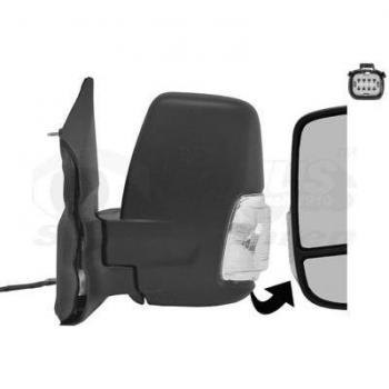 Espejo retrovisor VAN WEZEL 1991815, tipo: espejo retrovisor, características: diseño específico para vehículos, incluye soporte de montaje, cristal convexo para mayor visibilidad, acabado en color negro, compatible con modelos seleccionados