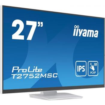 Monitor táctil iiyama ProLite T2752MSC-W1 de 27 Full HD LED en color blanco