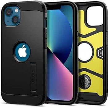 Funda Spigen Tough Armor para iPhone 13 - Protección Extrema Negra