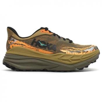 Zapatillas de trail Hoka Stinson 7 marrón/naranja para hombre, tamaño 43 1/3