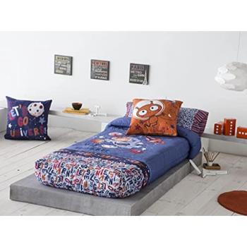 Edredón Ajustable JVR Modelo ROCKY - 100% Algodón Percal 200 Hilos - Estampado Digital - Fabricado en España - Cama 80/90/105