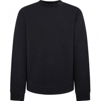 Sudadera Hackett HM581264 Embossed Crew negro puro - L