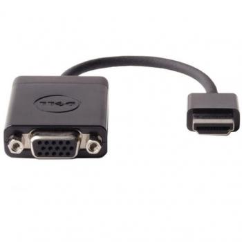 Adaptador de Cable DELL 470-ABZX HDMI a VGA de Alta Calidad en Color Negro