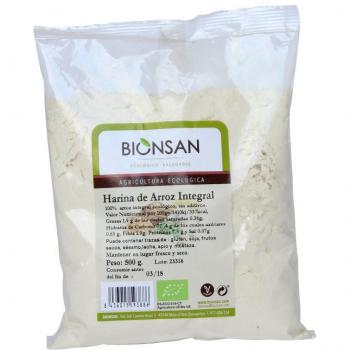 Bionsan Harina de Arroz Integral | 6 Paquetes de 500 gr | Total: 3000 gr