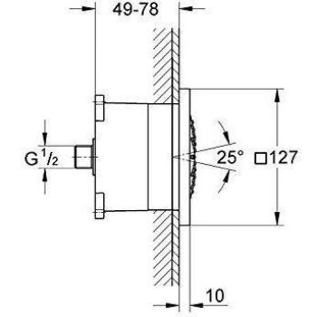 GROHE - RSH F-series 5 ducha lateral - Ref: 27 251 LS0