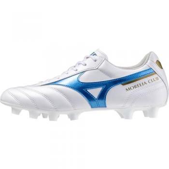 Botas de fútbol Mizuno Morelia II Club FG, color blanco Laser Blue, unisex, talla 42.5 EU
