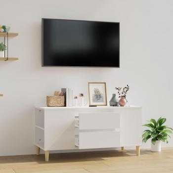 Mueble para TV madera contrachapada 102x44,5x50 cm blanco