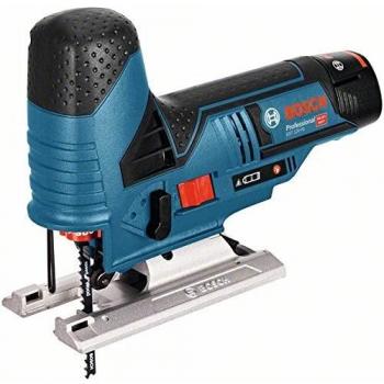 Bosch GST 10,8 V-LI L-BOXX - Sierra de calar, 2 baterías, 2,5Ah