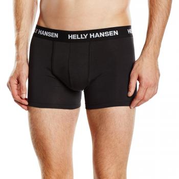 Helly Hansen 2-Pack Cotton - Boxer para hombre, color negro / negro, talla XL