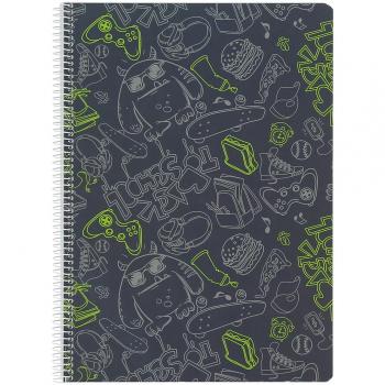 TOTTO Cuaderno A4 Tapa Dura Azul-0LI