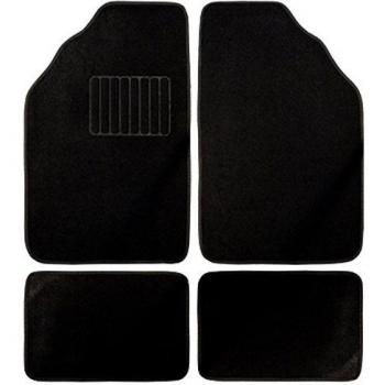 BC Corona GOM001012 - Alfombra Moqueta Clasic 4 Piezas, Color Negro