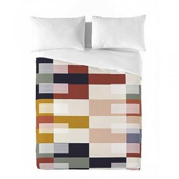 Funda Nórdica 100% Algodón Rozko Naturals Cama 180, Juego de Funda para Edredón 260x220 cm + 2 Fundas de Almohada 45x110, Fabricado en