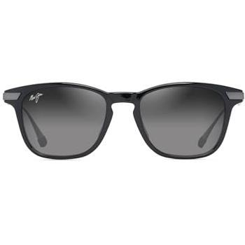 Maui Jim Polarized Black Square Sunglasses - Unisex, 51mm