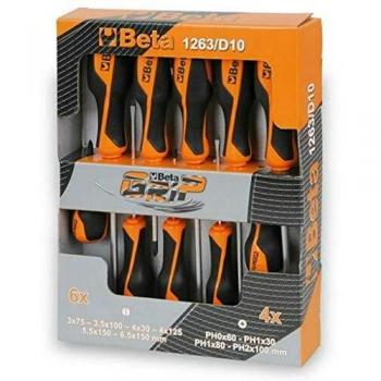 Beta 012630010-1263/D10-Juego 10 Destornilladores Lp-Ph