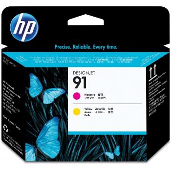 HP 91 C9461A Magenta/Amarillo - Cabezal de Impresión DesignJet, para Impresoras HP DesignJet Z6100 Printer series