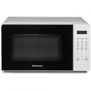 Horno Microondas Combinado Hisense H20MOWS3G con Grill, 20 Litros, 700 W, Color Negro y Blanco