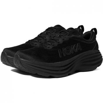 HOKA Bondi 8 Men's X-Wide Road Running Shoes in Black, Size 9.5 EEEE