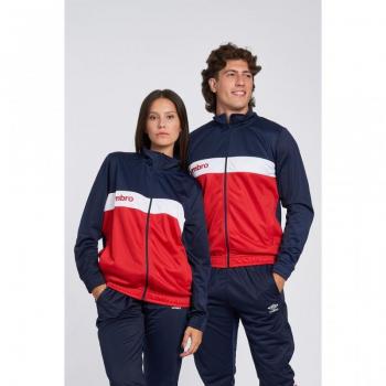 Chaqueta de chándal UMBRO FW 66214U LKE Marino, características: diseño deportivo, color marino, material ligero y transpirable, cierre con cremallera, bolsillos laterales con cremallera, logotipo