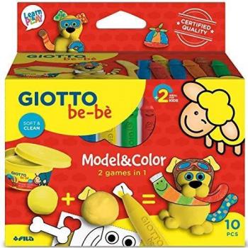 SET DE PASTA DE MODELAR GIOTTO BE-BE PARA BEBÉS CON COLORES MODELO