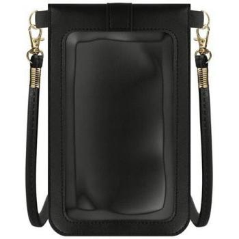Bandolera Universal para Smartphone con Ventana Táctil y Cordón Ajustable de 1.40m Gris Oscuro