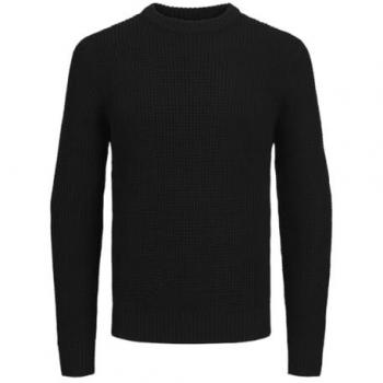 Jersey de punto regular negro para hombre modelo 'LIAM' de Jack&Jones