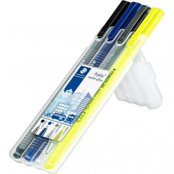 Estuche de 4 Rotuladores de Escritura Staedtler Triplus