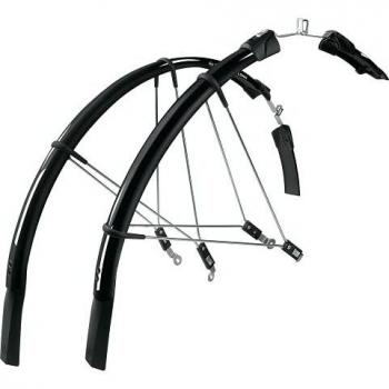 SKS Raceblade Long Mudguard Set: Black