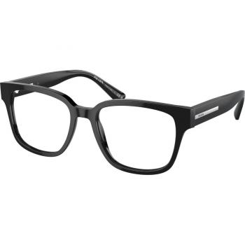 Prada PR A09V 16K1O1 Men's Eyeglasses Black Size 52 (Frame Only) with Blue Light Block
