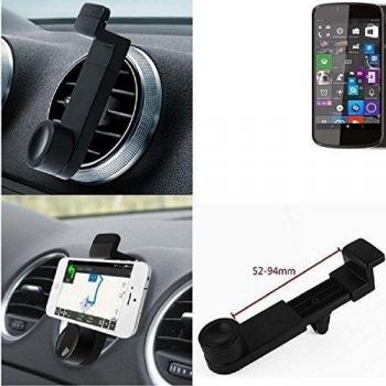 Titular Smartphone para el coche para Archos 50 Cesium. Parrilla del coche montaje del sostenedor del coche para el teléfono inteligente. De aplicación universal. Negro. Fácil de instalar, sujeción segura. Utilizar el teléfono como un dispositivo de 