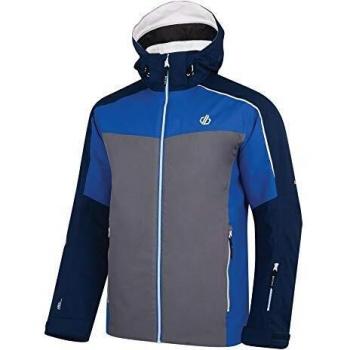 Dare 2b - Chaqueta de esquí y Snowboard para Hombre con Capucha Plegable, diseño de Manga articulada y Falda de Nieve, Impermeable, Hombre, Color Admiral Blue/Aluminium, tamaño Extra-Large