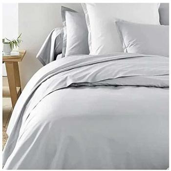 Funda Nórdica 100% Bambú Orgánico Gris con Fundas de Almohada y Sábana Bajera Ajustable - Ecofriendly e Hipoalergénico para Cama de 200x240 cm