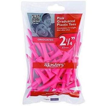 Masters Graduated Bag of Camiseta graduada de plástico Unidades, Unisex Adulto, Rosa, Pink-2 1/4-25 Tees