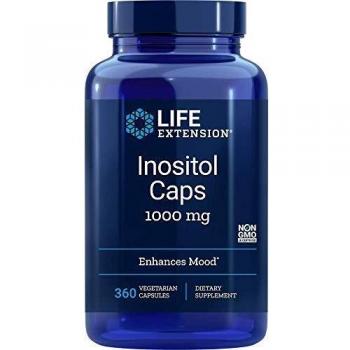Life Extension Inositol 1000mg Emotional Health Vegicaps 360