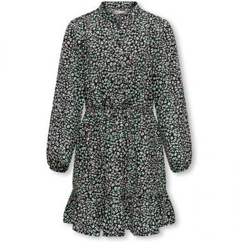 Vestido Only estampado de manga larga para niña