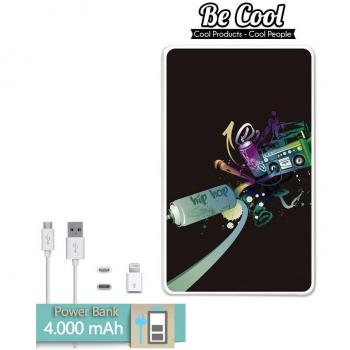 Becool® - Batería Externa Power Bank 4000 mah + Gratis 1 cable USB-MicroUsb