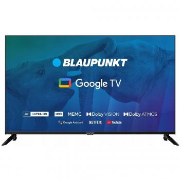 Televisor Smart TV Blaupunkt 65 4K Ultra HD 65UGC6000, Google TV, Dolby Atmos, WiFi Dual Band (2.4-5GHz), color negro