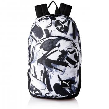 Puma Academy Backpack Mochila, color puma black-puma white-Sneaker print, tamaño 31 x 50 x 16 cm