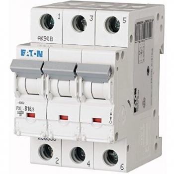 Interruptor Automático Eaton 3 Polos 16A Curva Tipo B PXL-B16/3