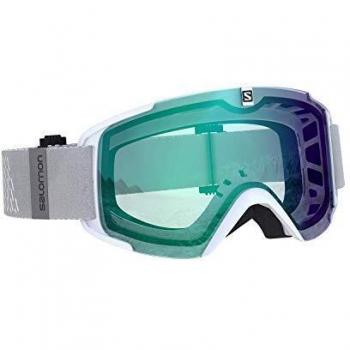 Salomon, Xview Photo, Máscara de esquí Unisex, Blanco/AW Azul