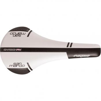 Sillin San Marco Regale Carbon-FX 145 gramos, blanco