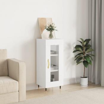 Aparador blanco de madera multicapa 34,5x34x90 cm