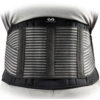 McDavid 493 Faja Sacrolumbar, Unisex adulto, Negro/Gris, L